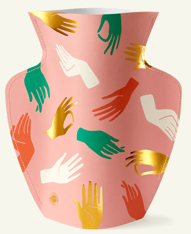 Paper vase Pink Mains